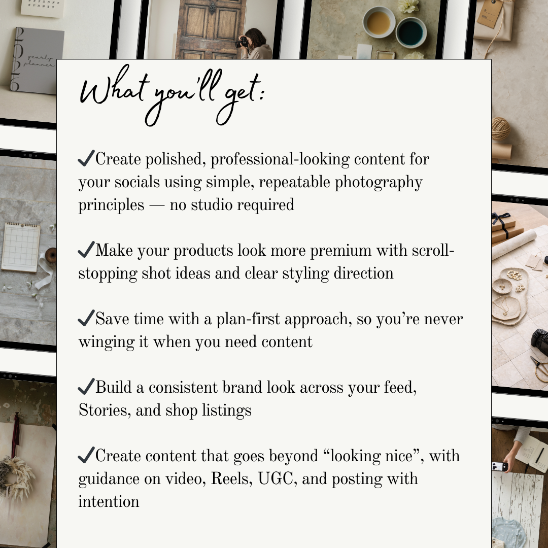 Snap & Sell: Social Media Photography 101