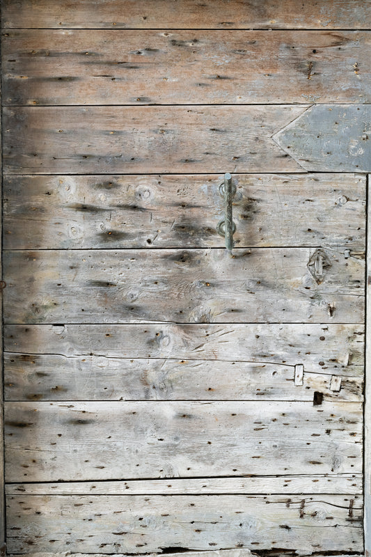 Battered Door Photo Backdrop