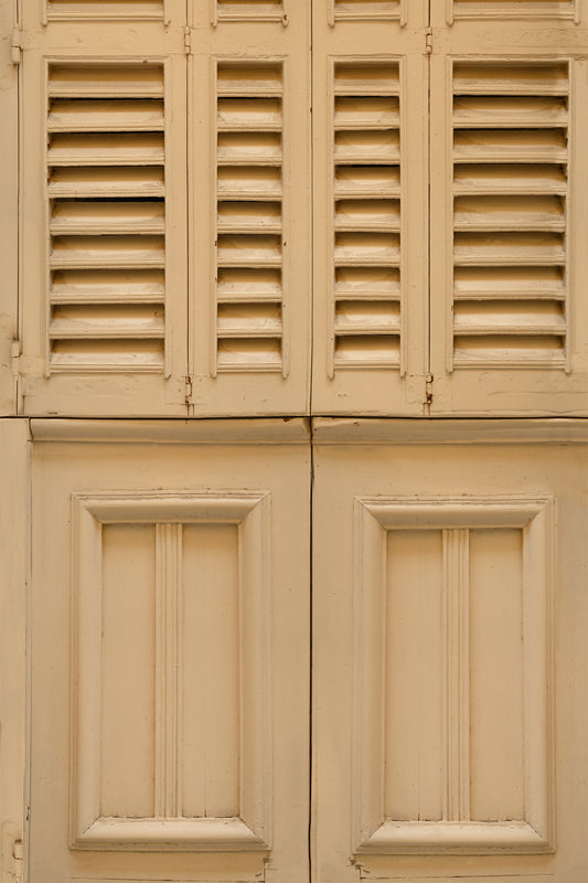 Beige Wood Shutters