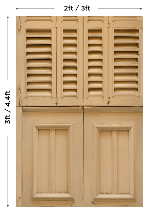 Beige Wood Shutters