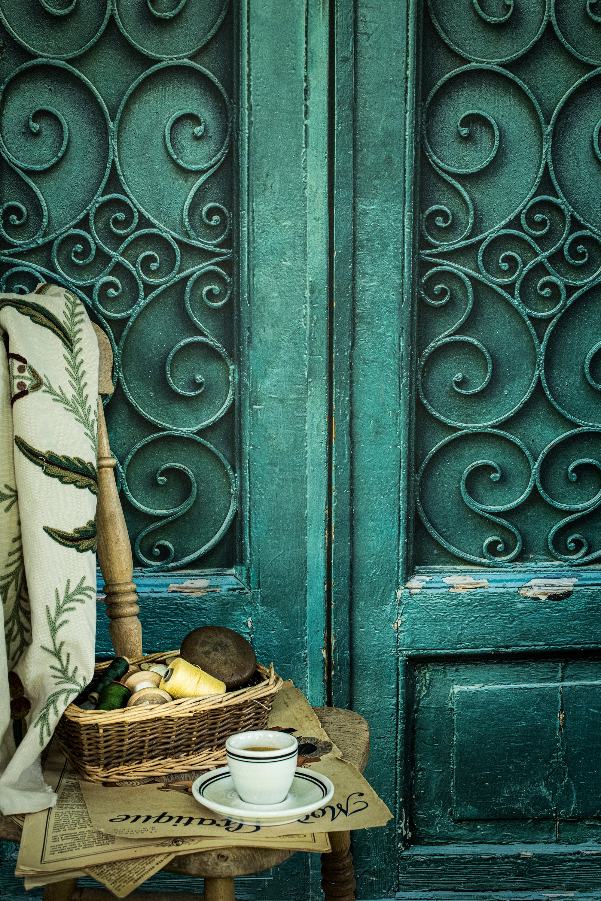 Photography Backdrop French Courtyard Blueberry Backdrops photography-backdrop-french-courtyard-blueberry-backdrops