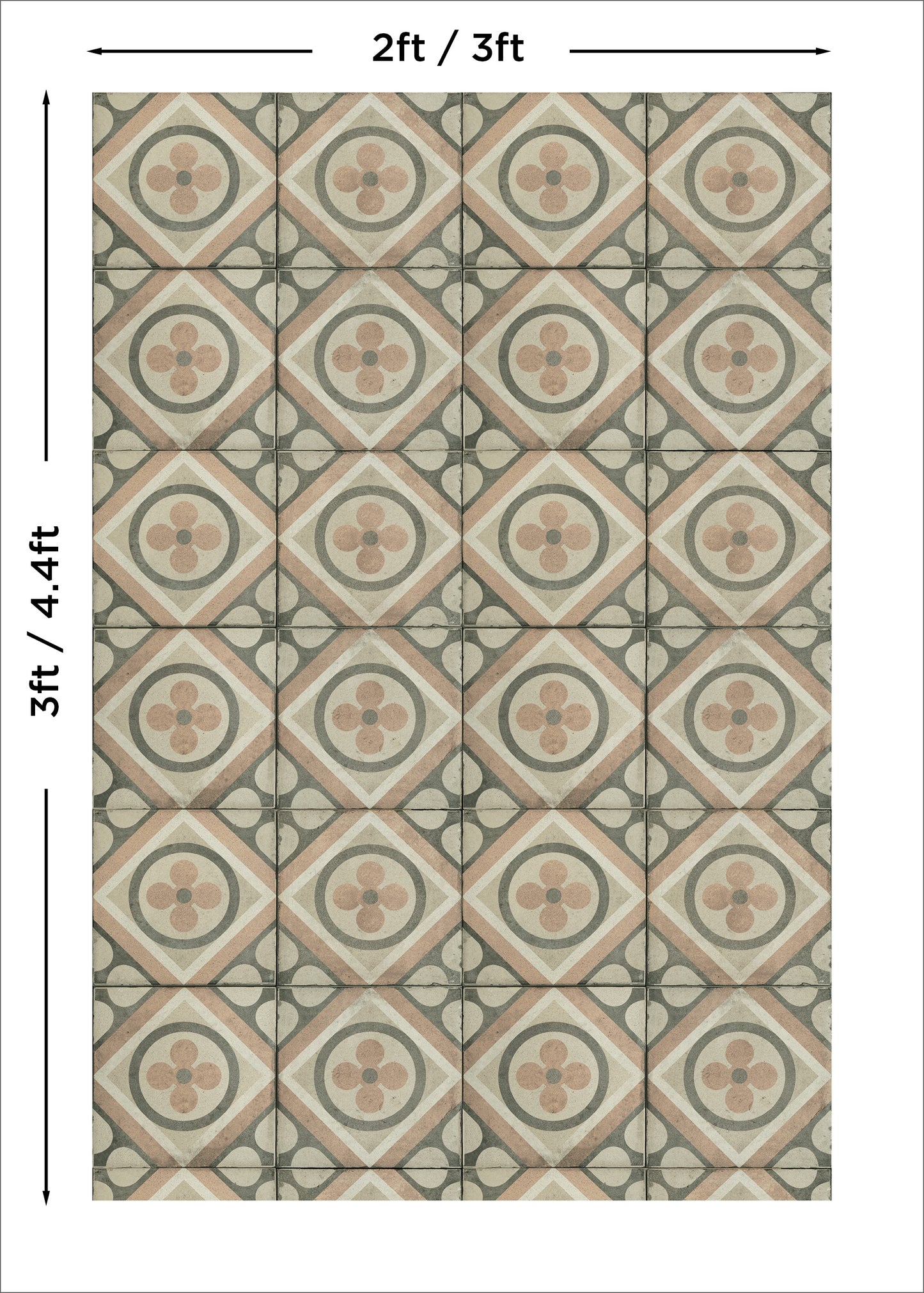 Rose Tiles - Blueberry Backdrops