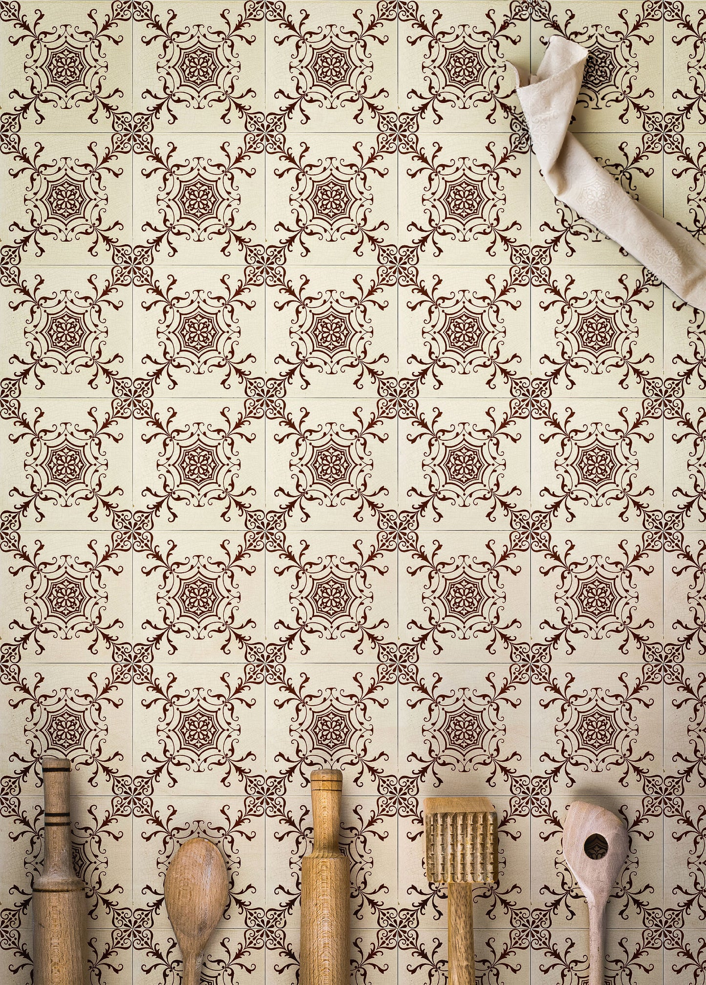 Vintage Auburn Tiles Photography Backdrop