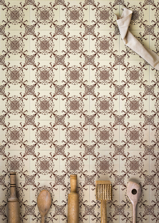 Vintage Auburn Tiles Photography Backdrop