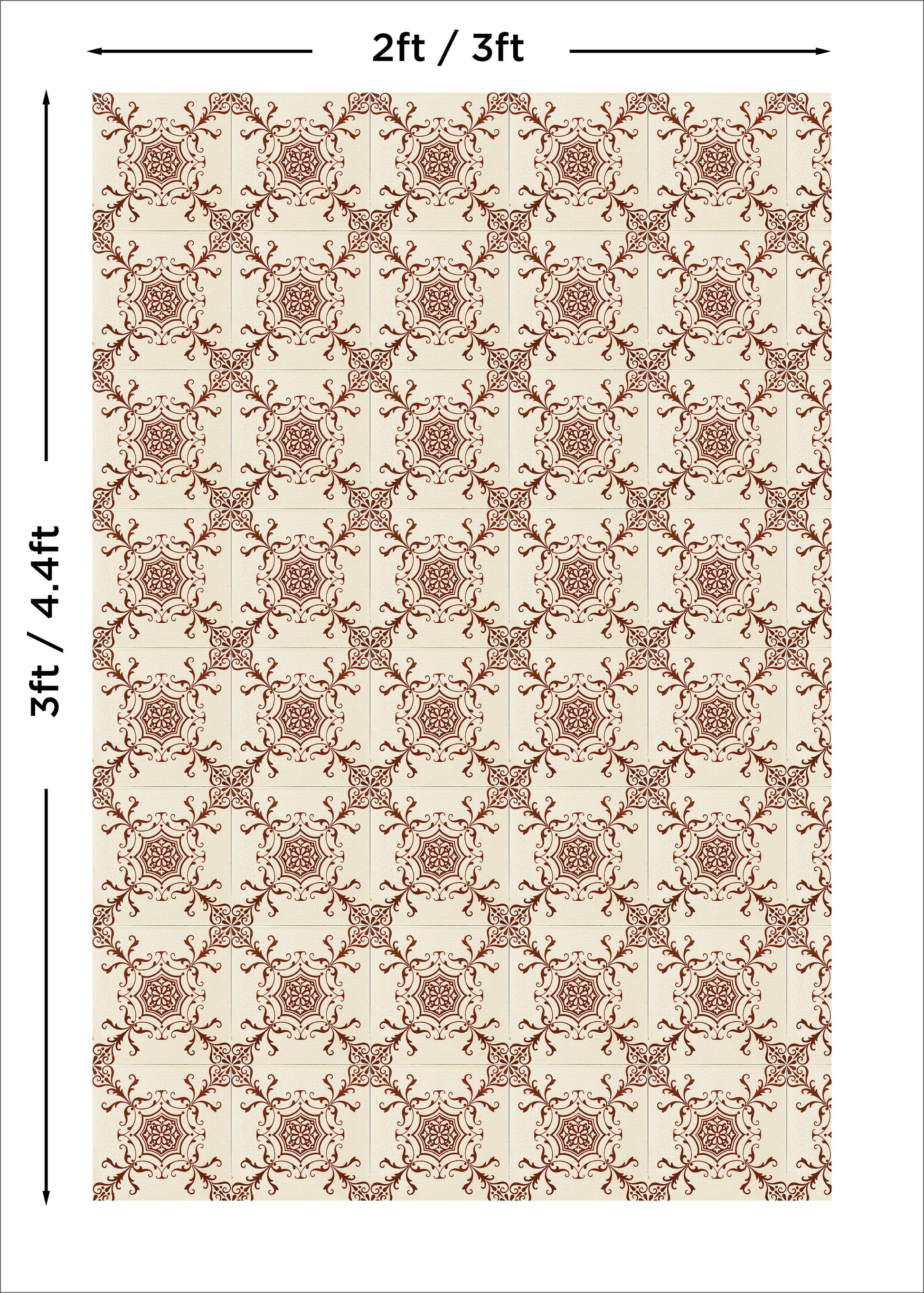 Vintage Auburn Tiles Photography Backdrop