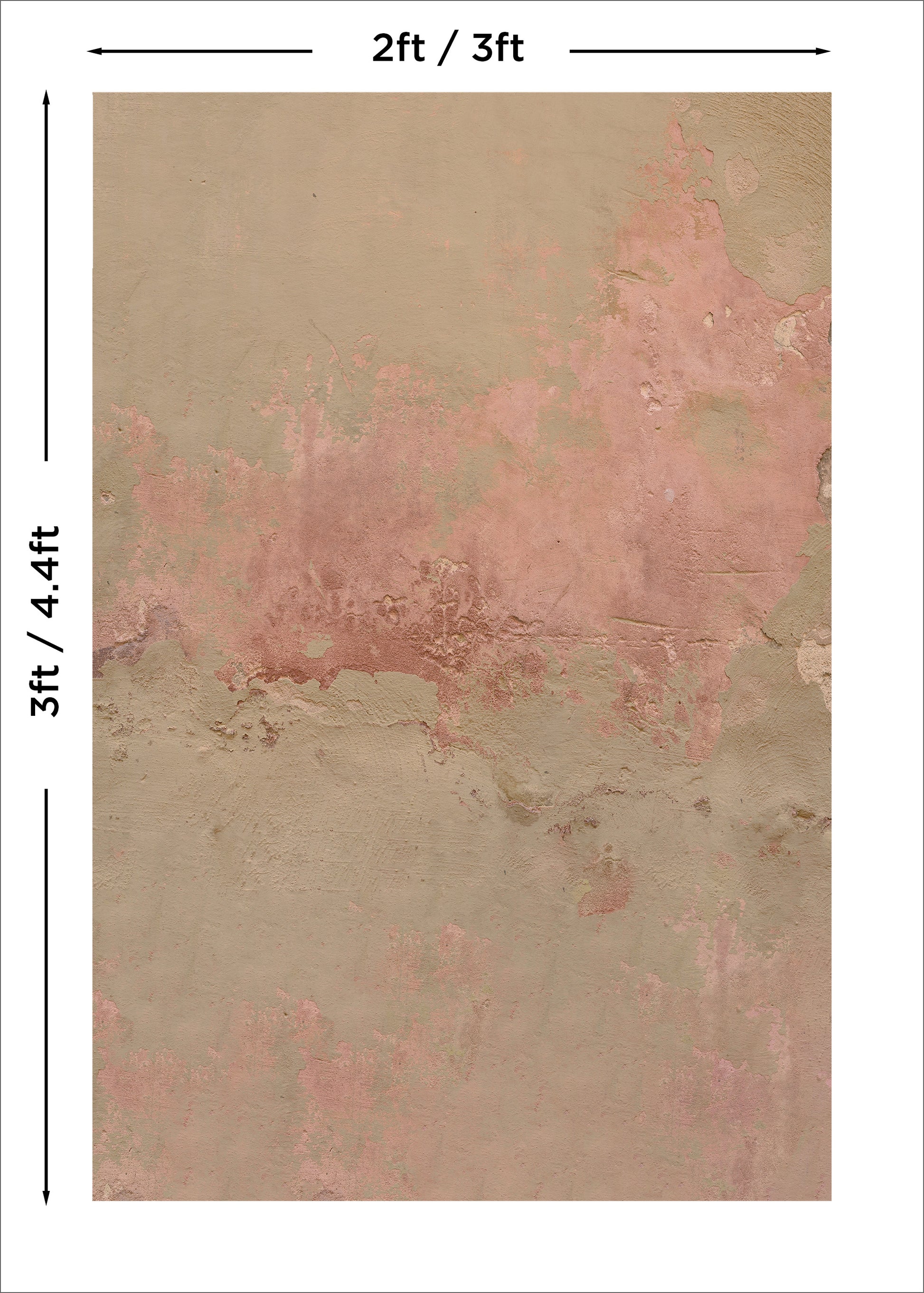 Pink Patina Backdrop Measrements