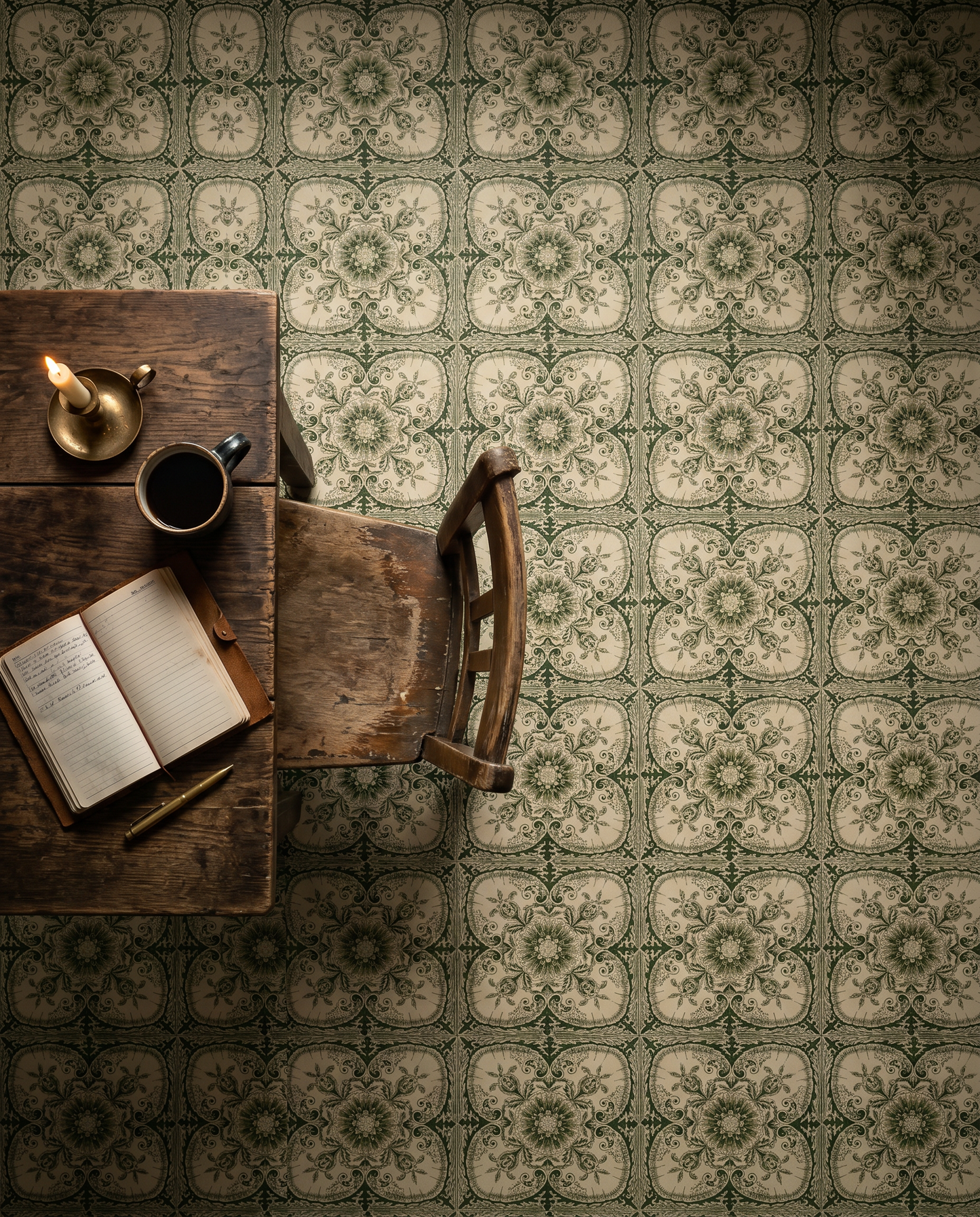 Victorian Green Backdrop