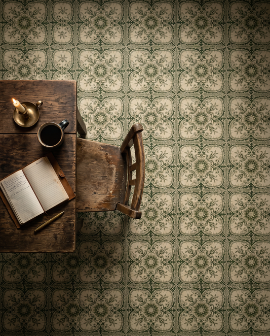 Victorian Green Backdrop